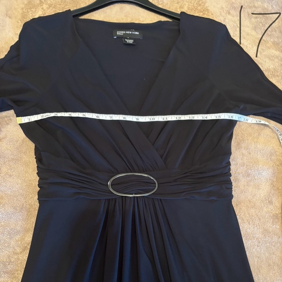 Jones New York black dress with slip Size 12 - Picture 4 of 7